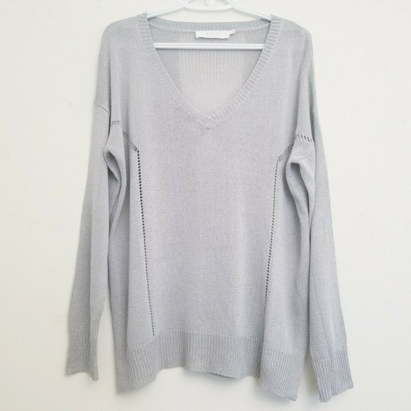 ASTR The Label, Open Lines V-Neck Sweater, S - Picture 4 of 7